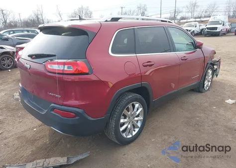 2016 Jeep Cherokee Limited z USA, uszkodzony, nr VIN 1C4PJLDB9GW222200